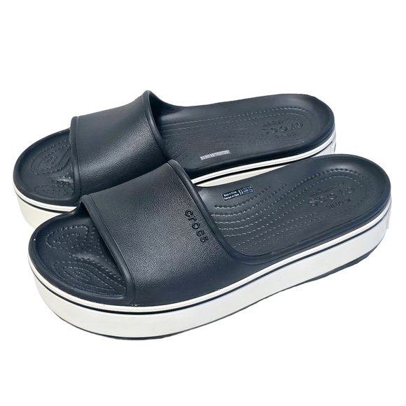 Crocs Crocband Iconic Comfort Chunky Platform Slides Sandal Women's 11/ Men's 9 - Picture 5 of 13